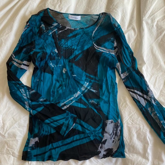Calvin Klein Mesh Top - Picture 2 of 4
